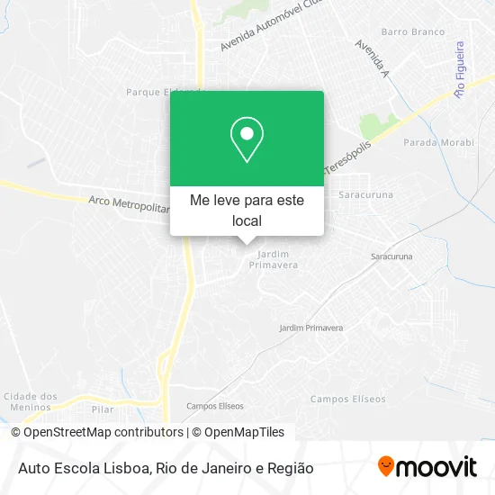 Auto Escola Lisboa mapa