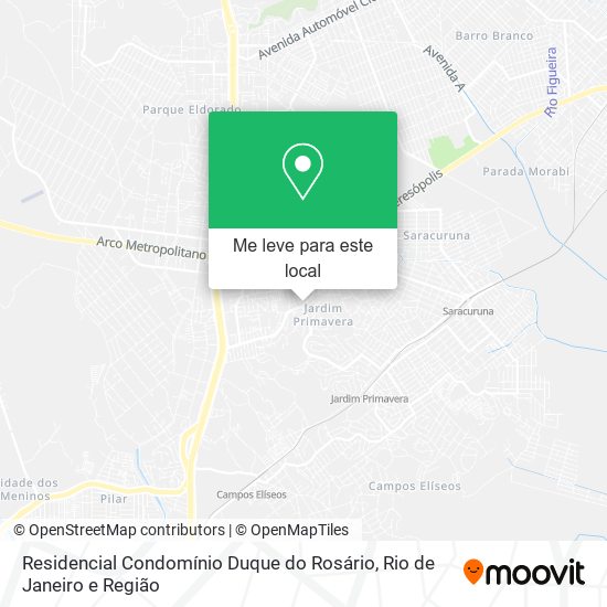 Residencial Condomínio Duque do Rosário mapa