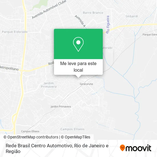 Rede Brasil Centro Automotivo mapa