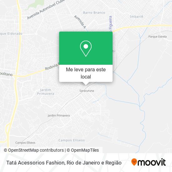 Tatá Acessorios Fashion mapa