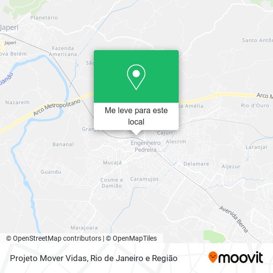 Projeto Mover Vidas mapa