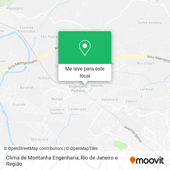 Clima de Montanha Engenharia mapa