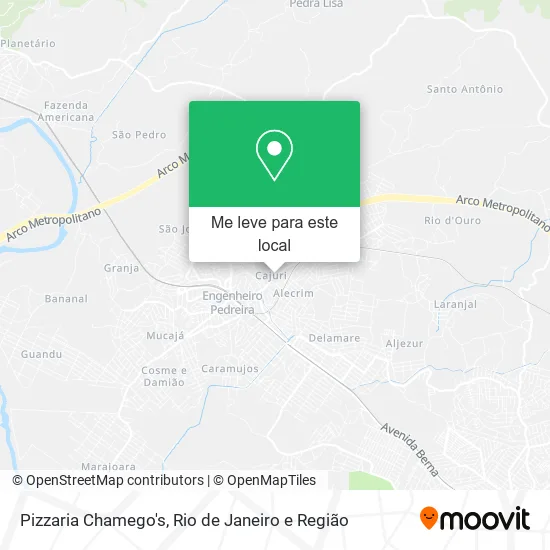 Pizzaria Chamego's mapa