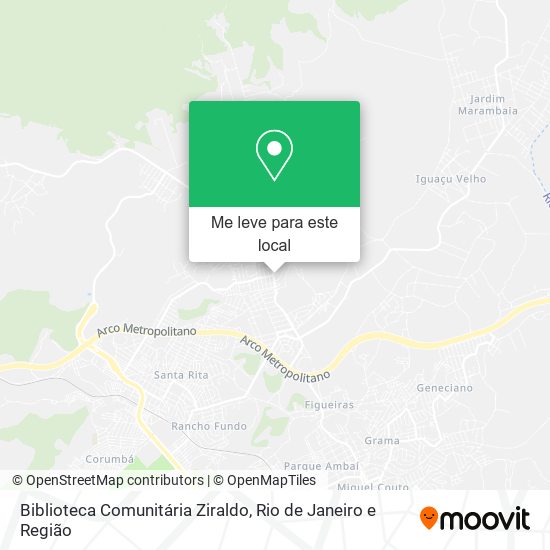 Biblioteca Comunitária Ziraldo mapa