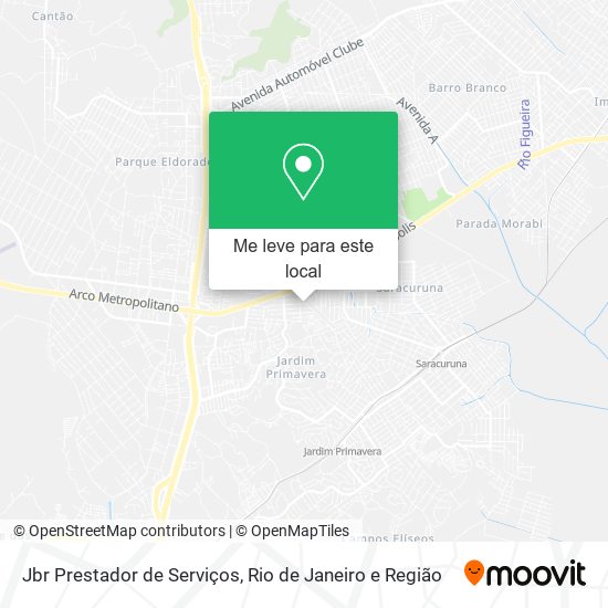 Jbr Prestador de Serviços mapa