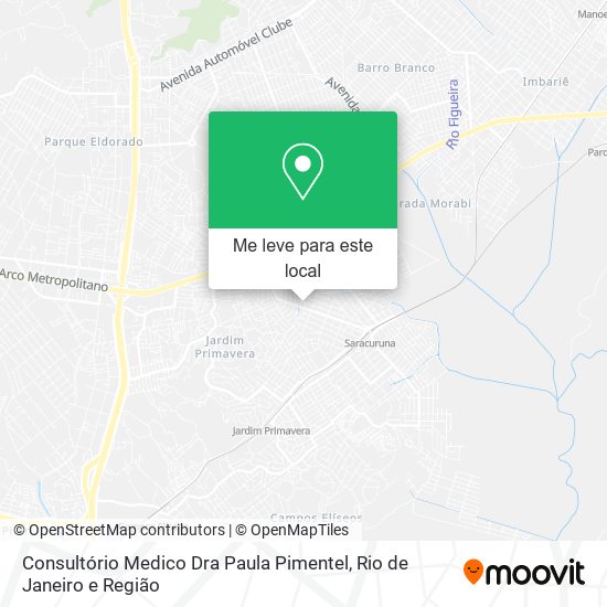 Consultório Medico Dra Paula Pimentel mapa