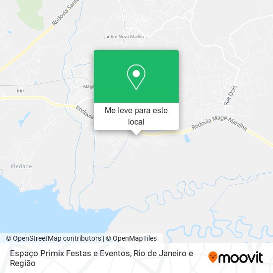 Espaço Primix Festas e Eventos mapa