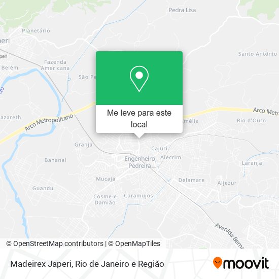 Madeirex Japeri mapa