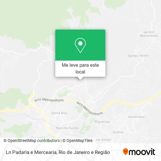 Ln Padaria e Mercearia mapa
