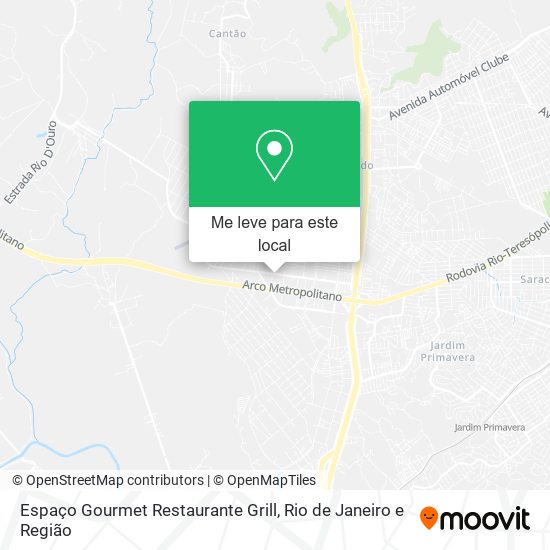 Espaço Gourmet Restaurante Grill mapa