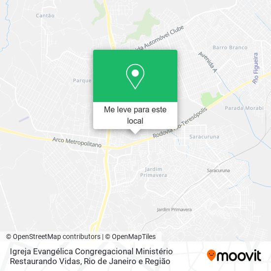 Igreja Evangélica Congregacional Ministério Restaurando Vidas mapa
