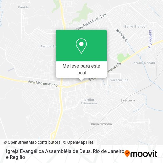 Igreja Evangélica Assembléia de Deus mapa
