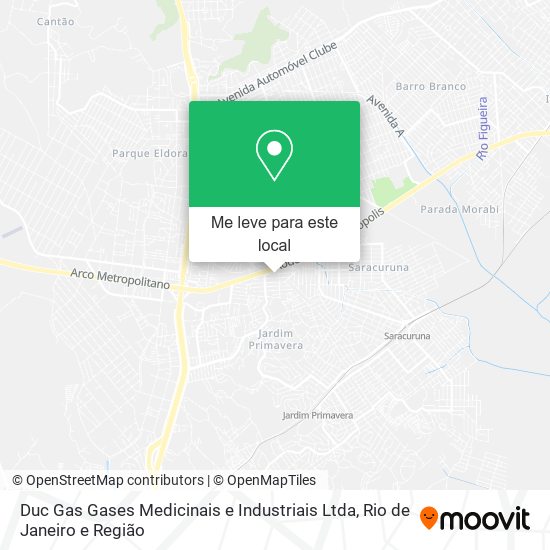 Duc Gas Gases Medicinais e Industriais Ltda mapa