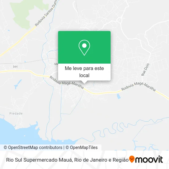 Rio Sul Supermercado Mauá mapa