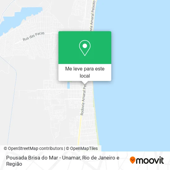 Pousada Brisa do Mar - Unamar mapa