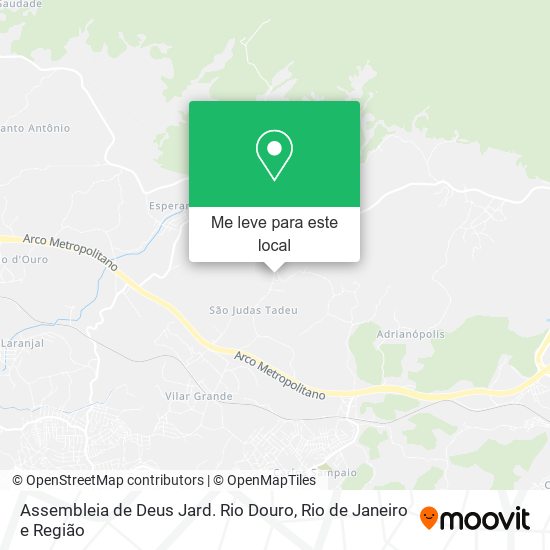 Assembleia de Deus Jard. Rio Douro mapa