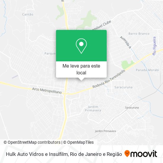 Hulk Auto Vidros e Insulfilm mapa