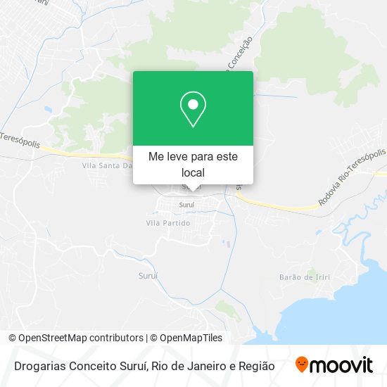 Drogarias Conceito Suruí mapa