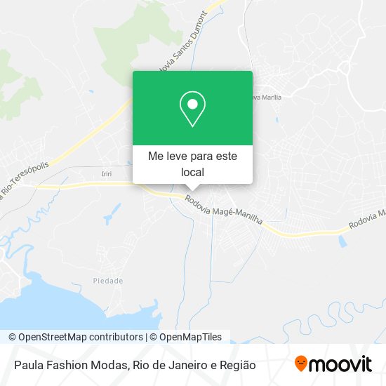Paula Fashion Modas mapa