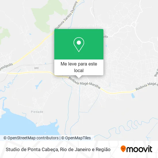 Studio de Ponta Cabeça mapa