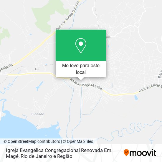 Igreja Evangélica Congregacional Renovada Em Magé mapa