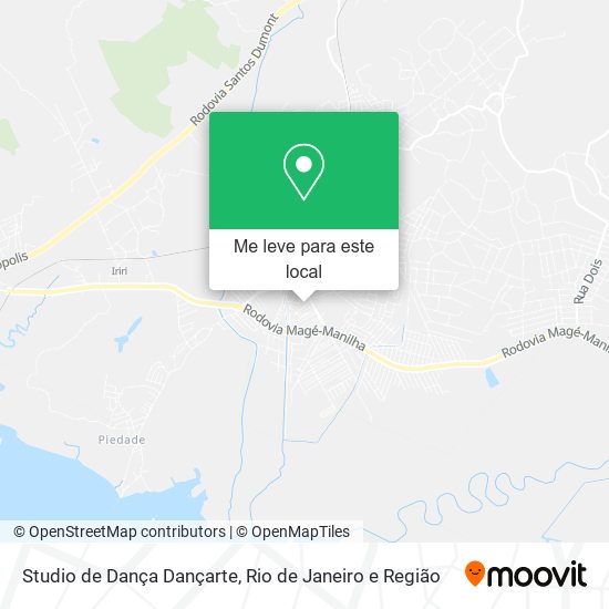 Studio de Dança Dançarte mapa