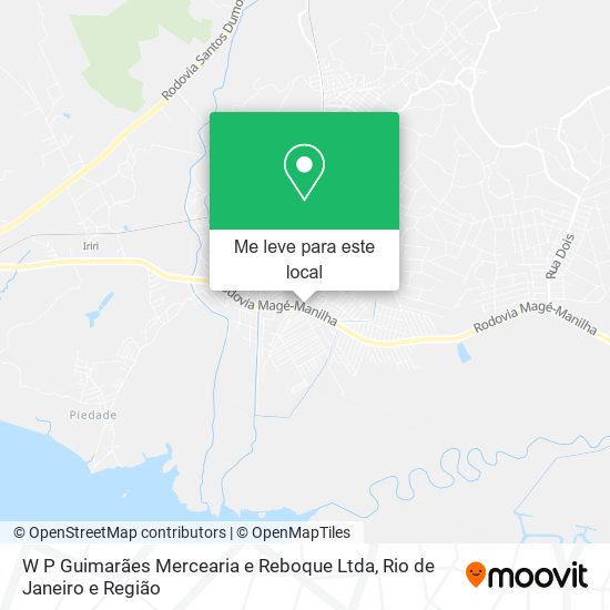 W P Guimarães Mercearia e Reboque Ltda mapa