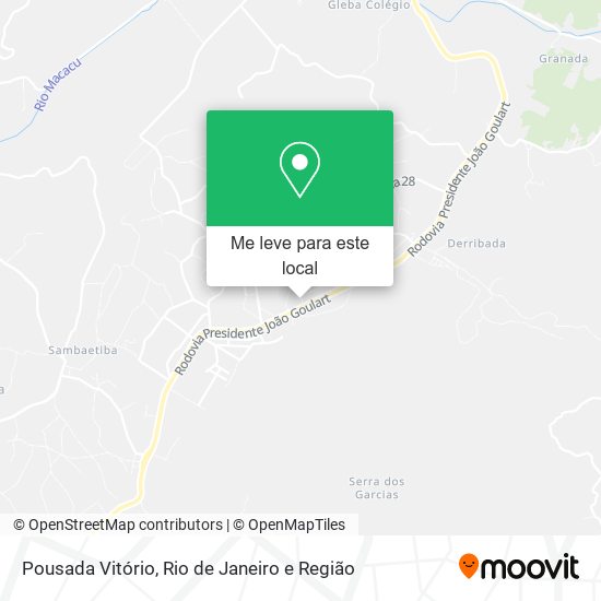 Pousada Vitório mapa