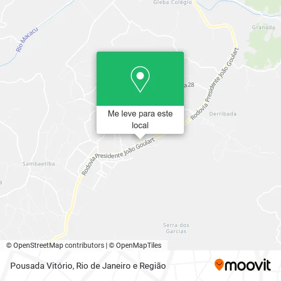 Pousada Vitório mapa