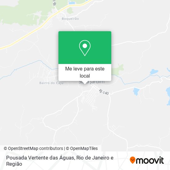 Pousada Vertente das Águas mapa