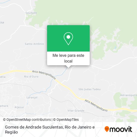 Gomes de Andrade Suculentas mapa