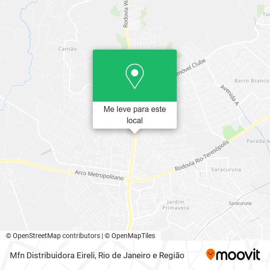 Mfn Distribuidora Eireli mapa