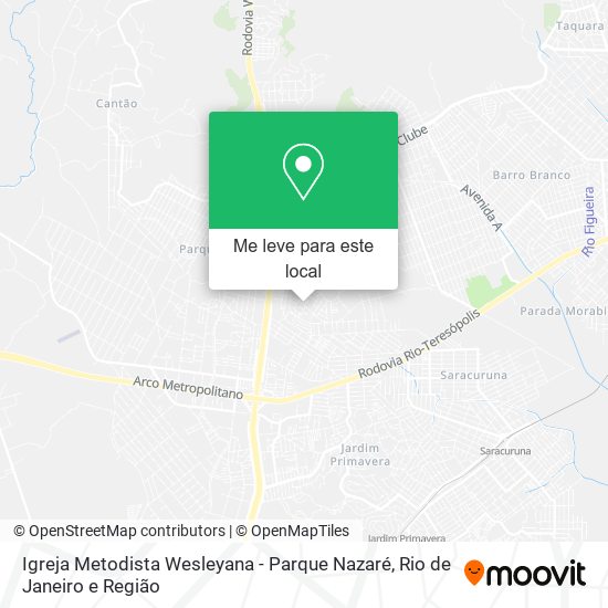 Igreja Metodista Wesleyana - Parque Nazaré mapa