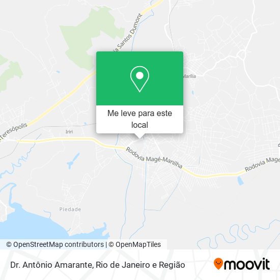Dr. Antônio Amarante mapa
