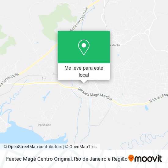 Faetec Magé Centro Original mapa