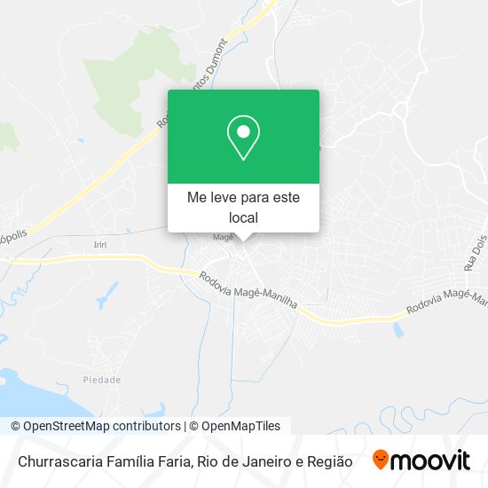 Churrascaria Família Faria mapa