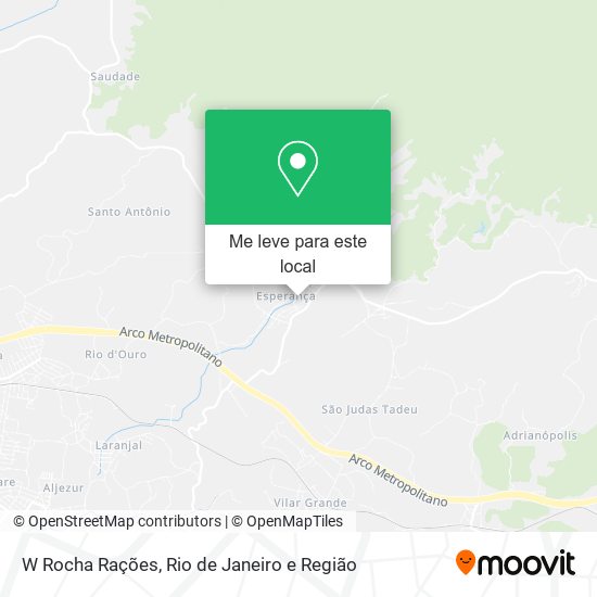 W Rocha Rações mapa