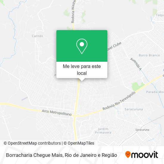 Borracharia Chegue Mais mapa