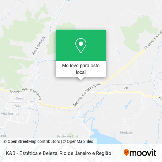 K&B - Estética e Beleza mapa