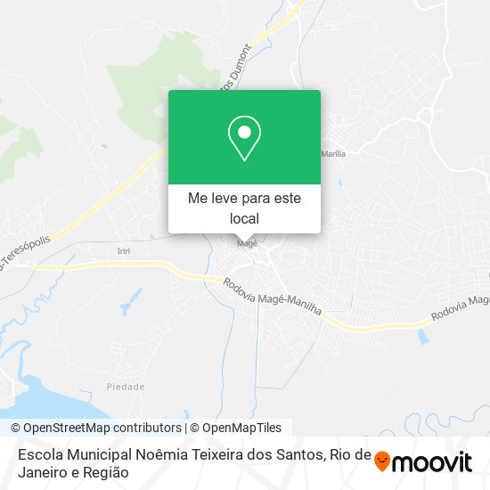 Escola Municipal Noêmia Teixeira dos Santos mapa