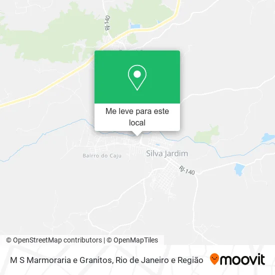 M S Marmoraria e Granitos mapa