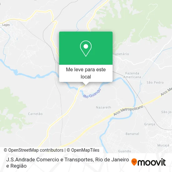 J.S.Andrade Comercio e Transportes mapa