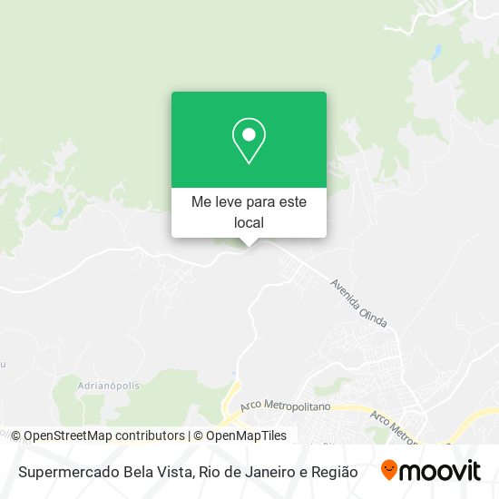 Supermercado Bela Vista mapa