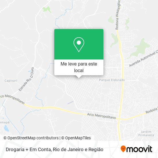 Drogaria + Em Conta mapa