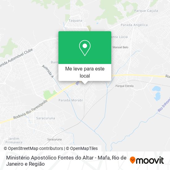 Ministério Apostólico Fontes do Altar - Mafa mapa