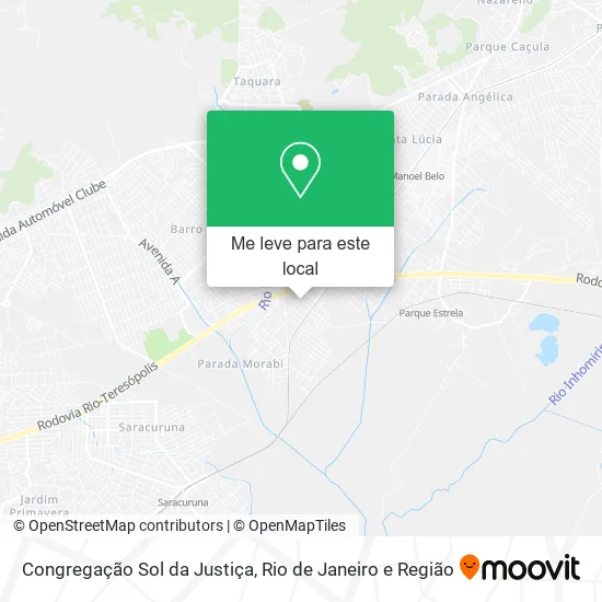 Congregação Sol da Justiça mapa