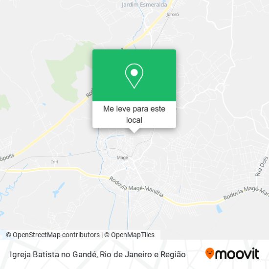 Igreja Batista no Gandé mapa