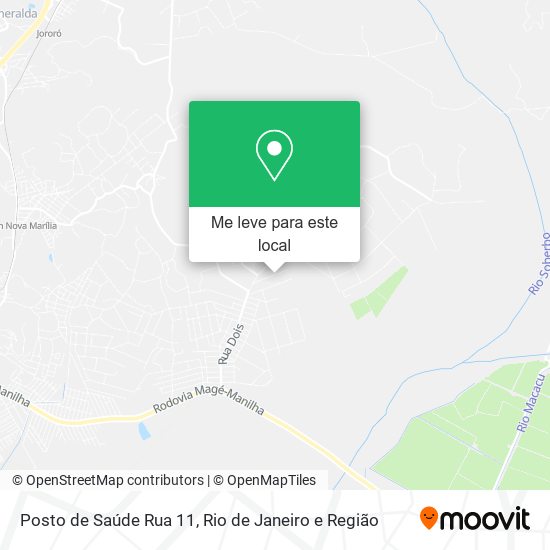 Posto de Saúde Rua 11 mapa