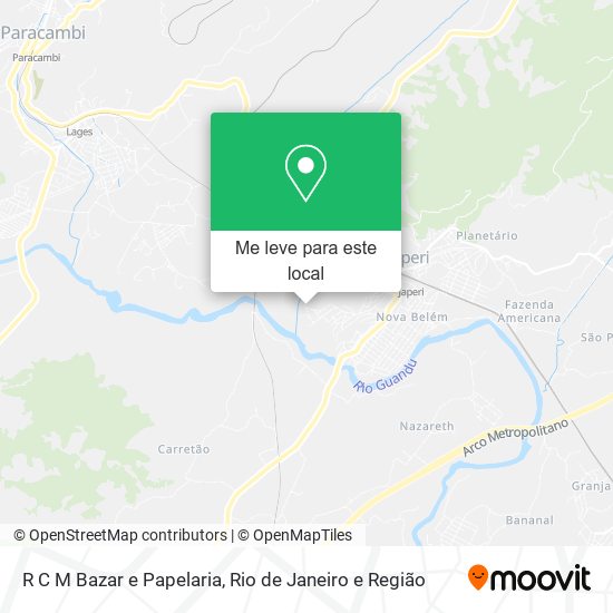 R C M Bazar e Papelaria mapa