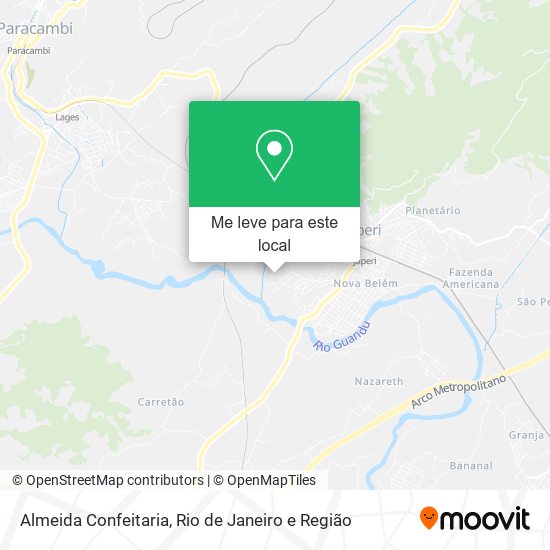 Almeida Confeitaria mapa
